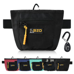 SZO pochette friandises pour chien avec clip ceinture, pratique pour l'entraînement mains-libres.