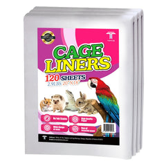 T TORTO9, couche-cage en papier 120 feuilles, 20x18 pouces, pratique et absorbante.