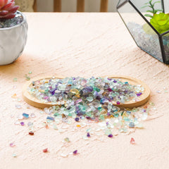 T4U gravier-quartz-polie: finition lisse pour vase et centres de table.