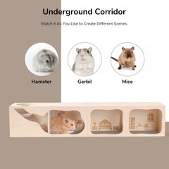 Tafit Hamster Hideout entrée 7 cm: accès adapté pour diverses tailles.