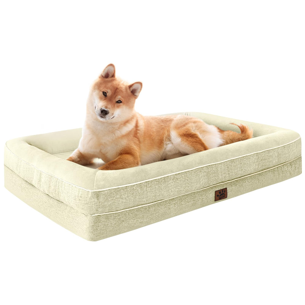 TaiBest lit extralarge en mousse mémoire offrant un soutien confortable.