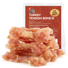 TailParty tendons de dinde pour petit chien — aide potentielle à la dentition.