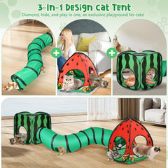 TailTastic cube pop-up tente chat: structure portable et pratique pour le jeu