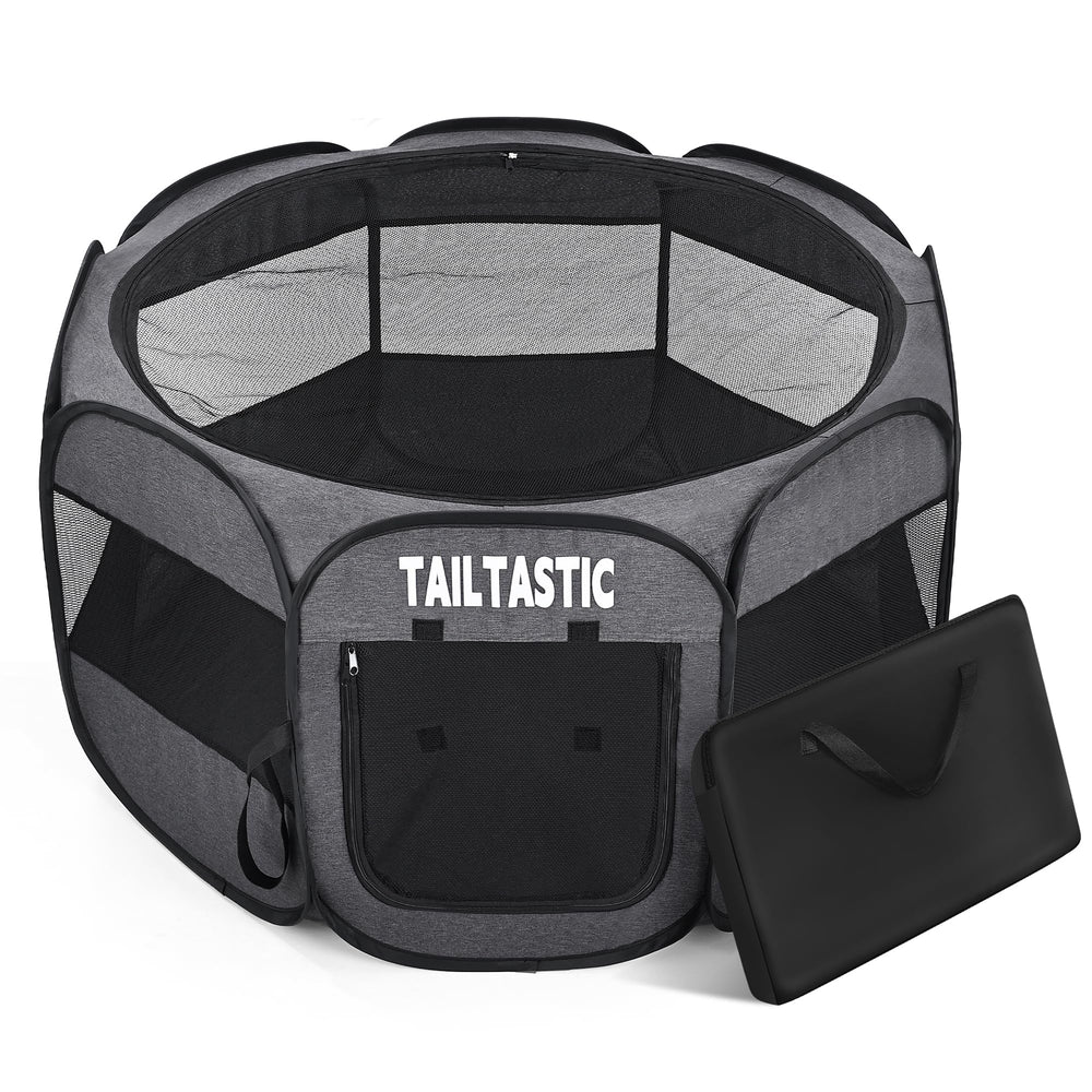 TailTastic grand aire-de-jeu chat - ouverture rapide sans outil pour installation aisée.