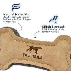 Tall Tails Couture renforcée feutre laine, durabilité et douceur au toucher.