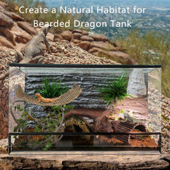 TankMatDecor pont pliable: chemin ludique et cachette pour votre reptile.