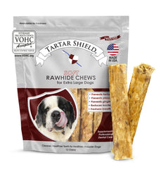 Tartar Shield Soft Rawhide Chews – emballage XL pour grands chiens et usage quotidien