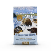 Taste of the Wild Pacifique Stream – emballage sec, croquettes faciles à stocker.
