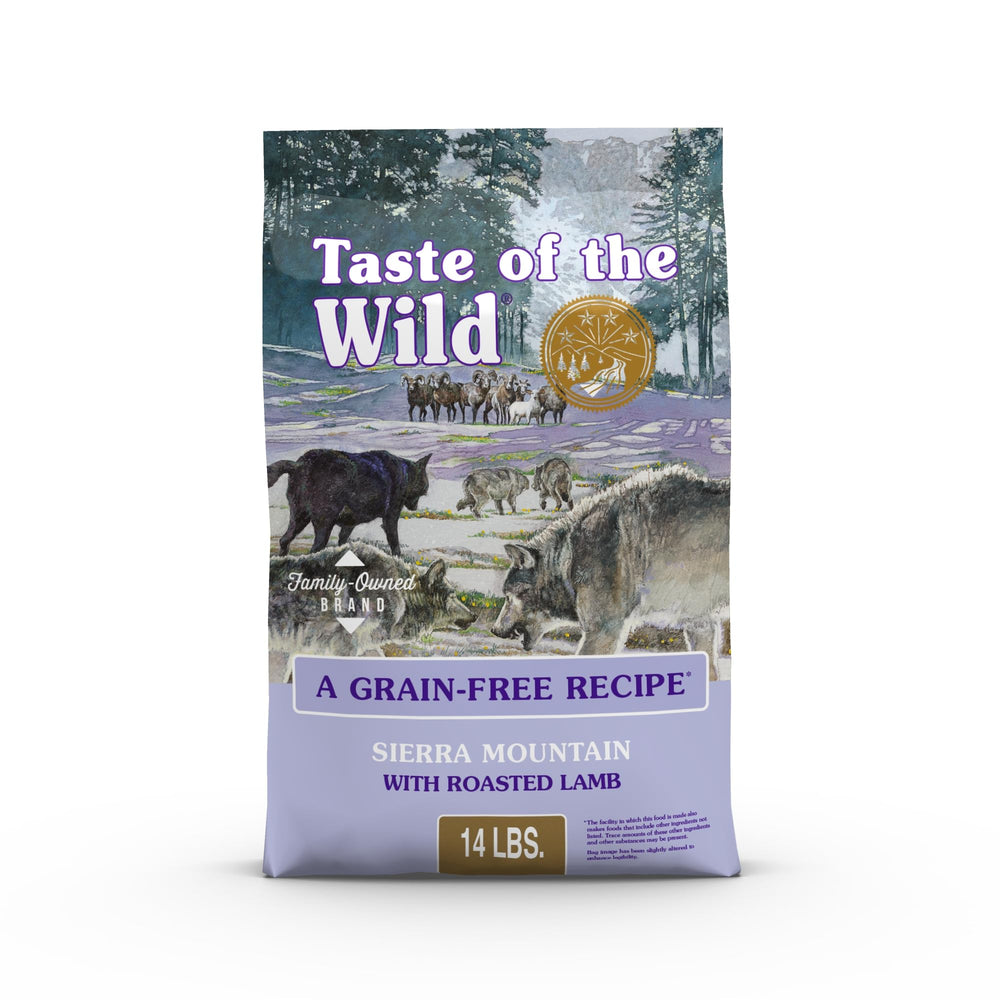 Taste of the Wild Sierra Mountain croquettes sèches agneau rôti, énergie durable pour chiens actifs