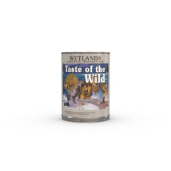 Taste of the Wild Wetlands: canard dans sauce, boîte de 375 g, repas savoureux pour chien.