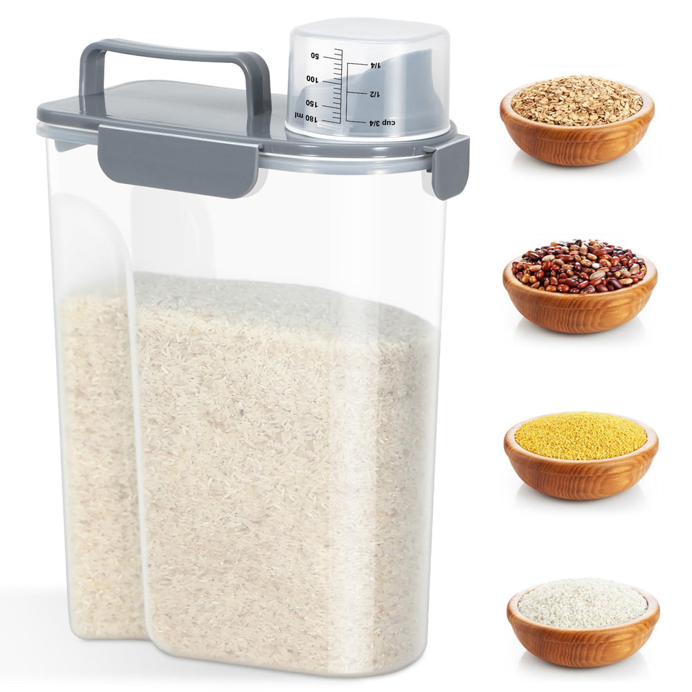 TBMAXS Conteneur riz avec verseur large pour dosage précis et facilité d’utilisation