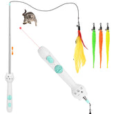 TBTeek chat-jouet avec lumière: stimulation visuelle pour chat.