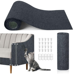 TEBANTY tapis griffes chat — adhésif grand et durable protège le canapé.
