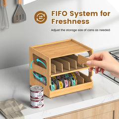 Teamkio utilise du bambou durable pour un rangement sûr et élégant.