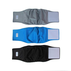 Teamoy couches ventrales noir pour chien mâle, ajustement sûr.