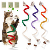 Jouets TEAWOO en corde sisal, ensemble de trois pièces pour chats d'intérieur.