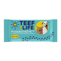 Teef Protektin42K poudre dentaire prébiotique pour l'hygiène buccale animale.