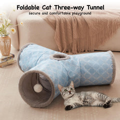 Tunnel Tempcore intérieur en peluche, confort optimal pour le jeu et le repos.