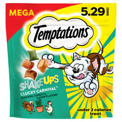 Friandise Temptations ShakeUps Crustacés, texture croquante et tendre, récompense pour chat