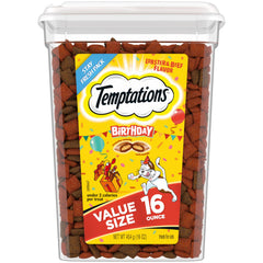 Friandises Temptations pour chat: texture croquante et moelleuse.