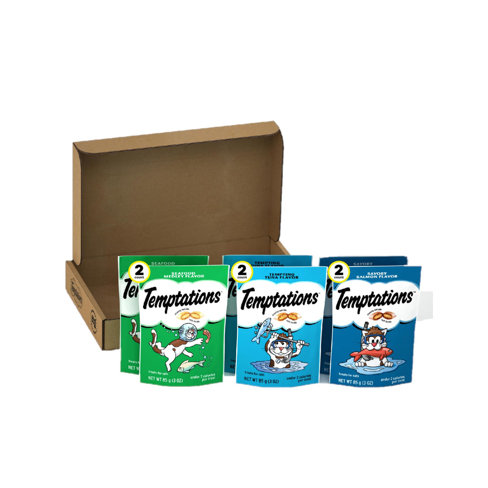 Temptations Chat Classic croquant et tendre, texture double pour récompense gourmande.