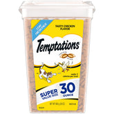 Temptations Chat friandises classiques croquantes poulet en tube pratique.