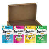 Temptations Chat, pack 6 variétés, friandise croquante et savoureuse.