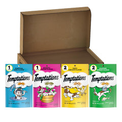 Temptations Chat, pack 6 variétés, friandise croquante et savoureuse.