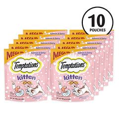 Temptations Chaton avec DHA pour le soutien du développement cérébral, sachet pratique.
