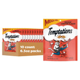 Friandises Temptations Homard croquantes et moelleuses dans un sachet refermable pour fraîcheur.