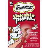 Temptations Purée Crèmeuse en tube pour chat, texture gourmande et pratique.