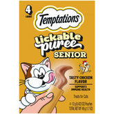 Temptations Purée Senior Chat - 4 sachets par paquet, pratique.