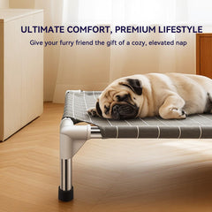 Canva respirant du lit surélevé Tensorsine pour confort et fraîcheur du chien.