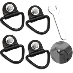 Terixe ensemble d'attaches D-rings pour fixation fiable en véhicule