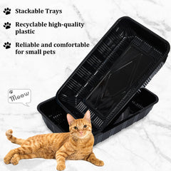 Tessco: plateau litière portable pour déplacements faciles avec votre chat.