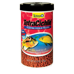 Pellets flottants TetraCichlid, alimentation pratique pour cichlids.
