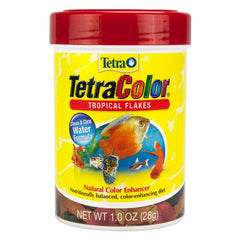 TetraColor flocons tropicaux: emballage pratique pour alimentation quotidienne des poissons.