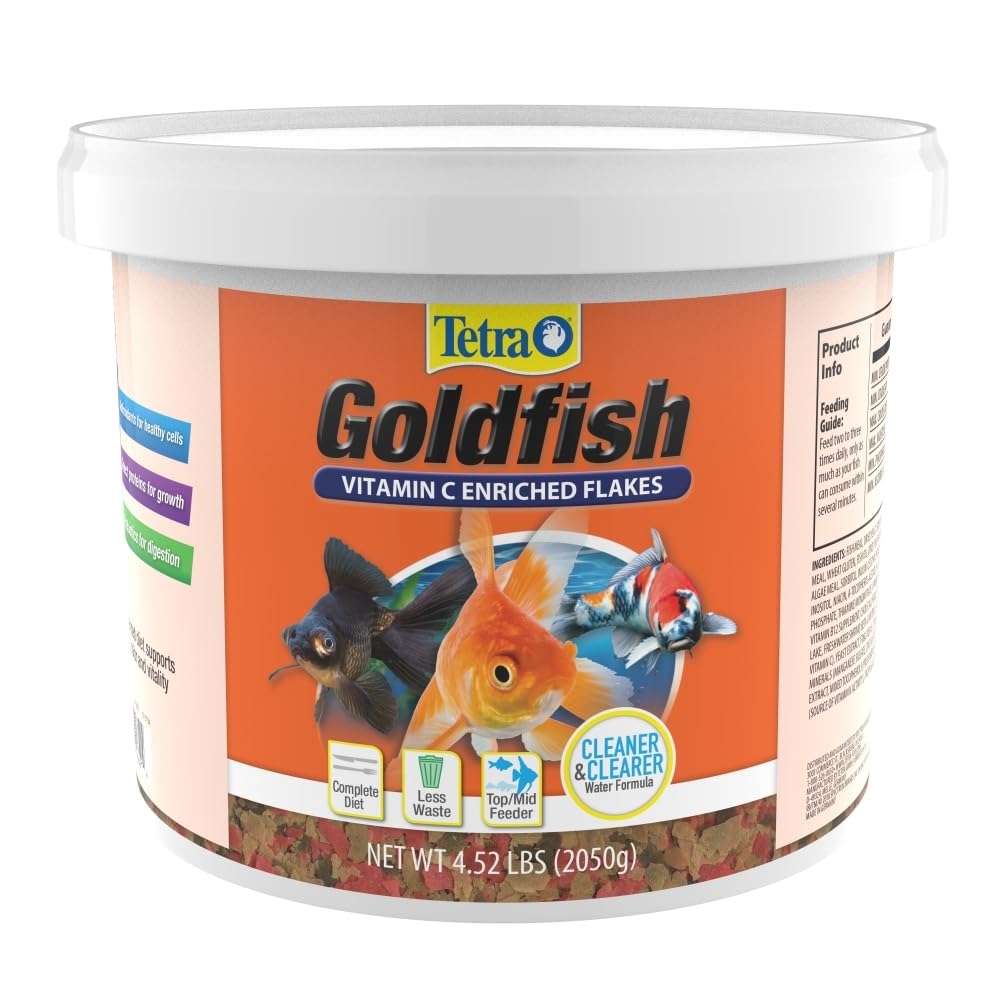 Tetra Goldfish Flakes: alimentation quotidienne équilibrée pour poissons rouges et petits koi