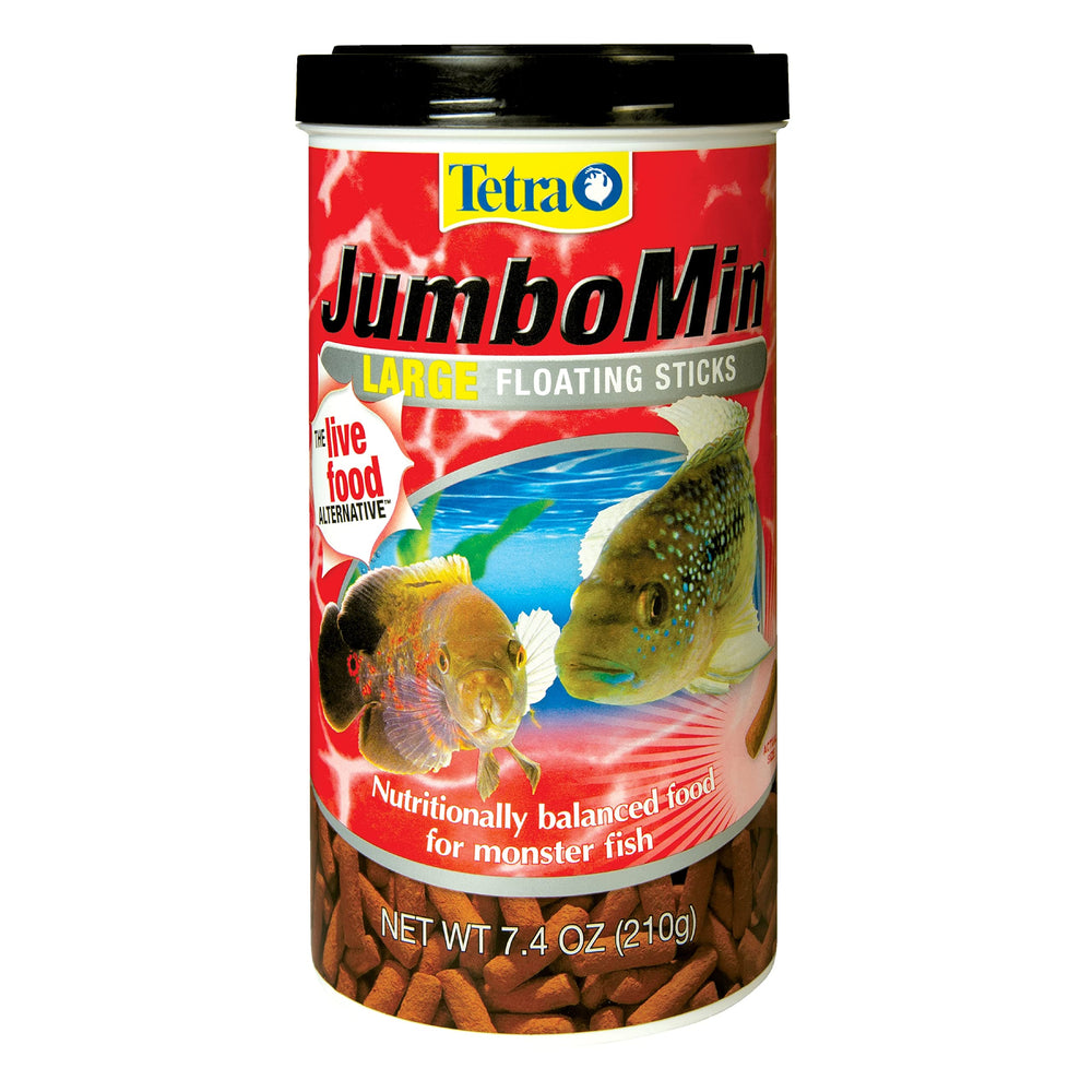Tetra JumboMin Sticks pour grands cichlidés, sticks flottants faciles à accepter.