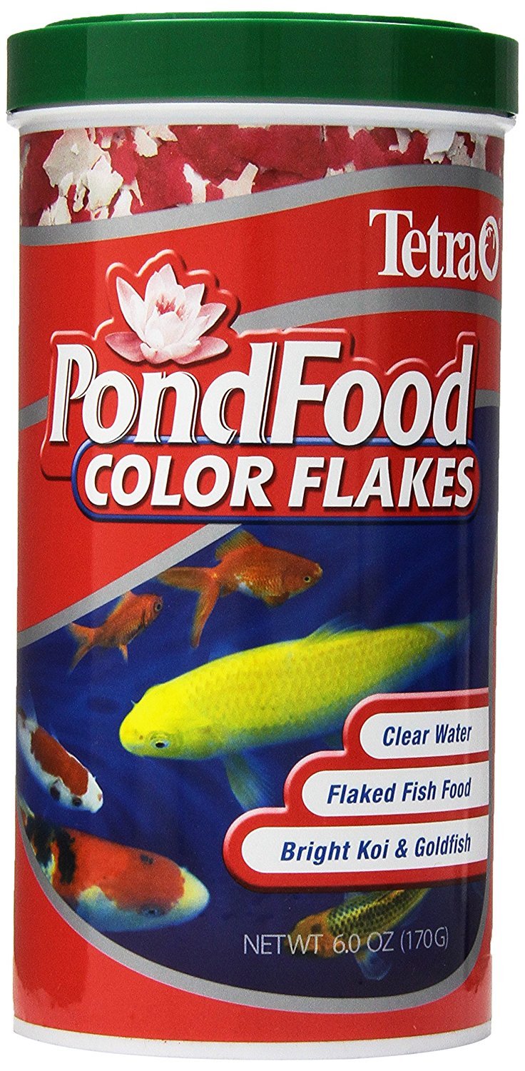 TetraPond flocons couleur ameliores, couleurs plus vives pour poissons rouges et koïs.