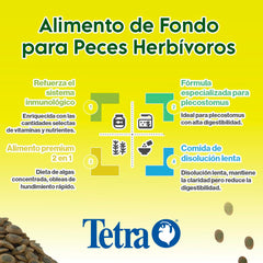 Tetra PRO PlecoWafers alimentation quotidienne facile: portion adaptée en quelques heures.