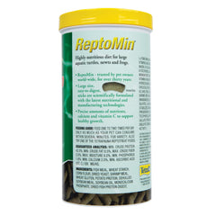 Tetra ReptoMin Jumbo: bâtonnets flottants, idéal pour amphibiens et reptiles aquatiques.