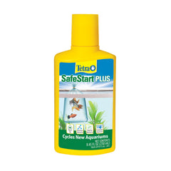 La bouteille Tetra SafeStart Plus prête à démarrer rapidement votre aquarium.