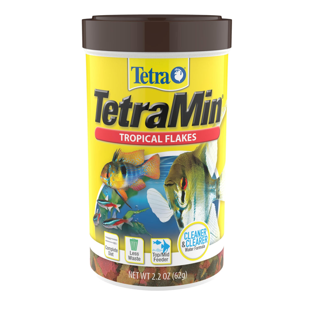 TetraMin flocons tropicaux – formulation équilibrée pour poissons d'aquarium.