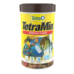 TetraMin flocons tropicaux – formulation équilibrée pour poissons d'aquarium.