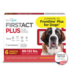 TevraPet FirstAct Plus : application nuque pour une protection durable contre puces et tiques.
