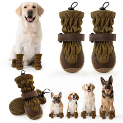 TEWIWAP bottes pour chien, vue avant, protection hivernale des pattes.