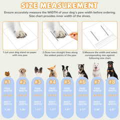 TEWIWAP bottes chien avec semelles antidérapantes sur surfaces variées
