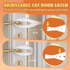 TGIOW loquet porte-chat une-main permet une ouverture pratique.