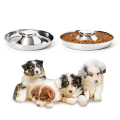 Thankspaw gamelles en acier inoxydable pour chiots, lot de 2, durables et sans odeur.